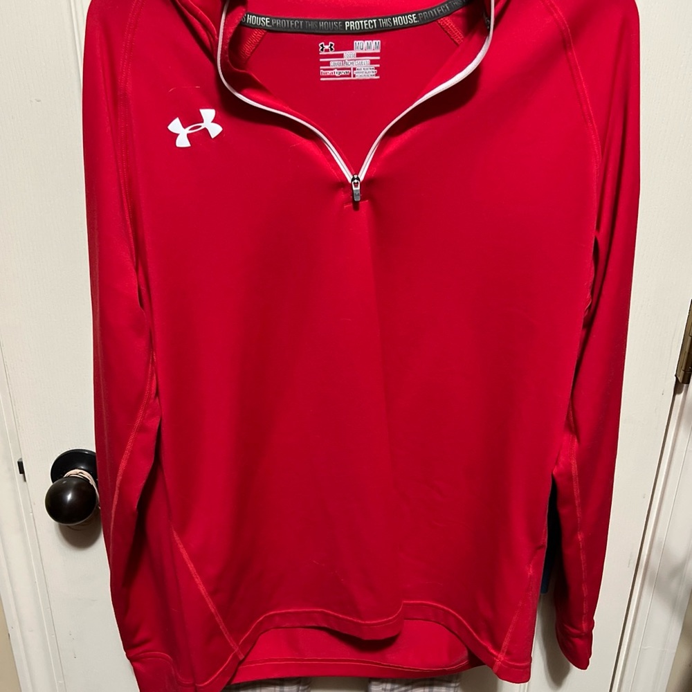 Under Armour, men’s medium quarter zip red